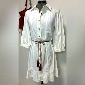 White Shirt Dress, Given Kale, M